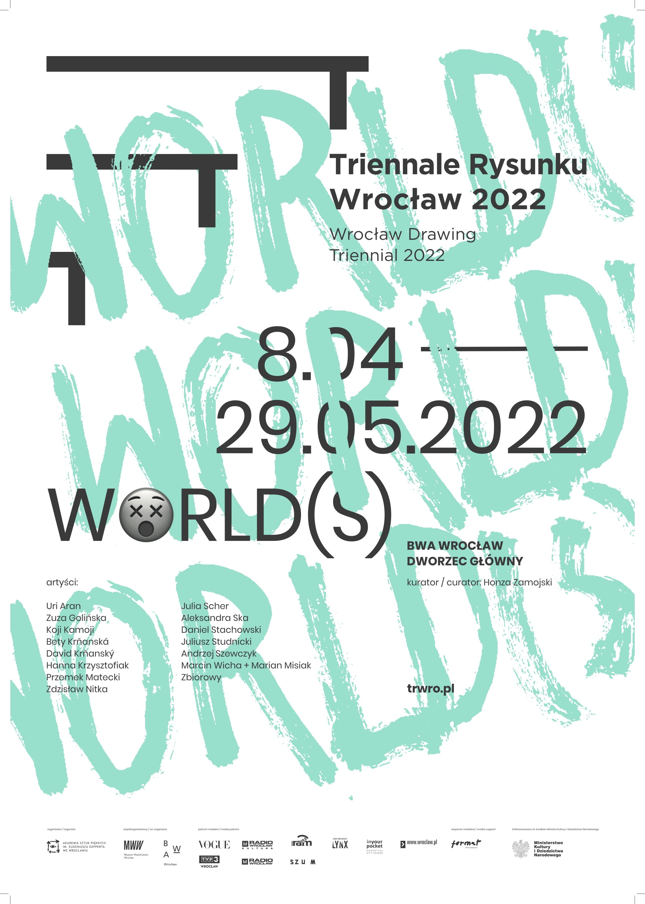 Plakat wystawy „WORLD(S)"
