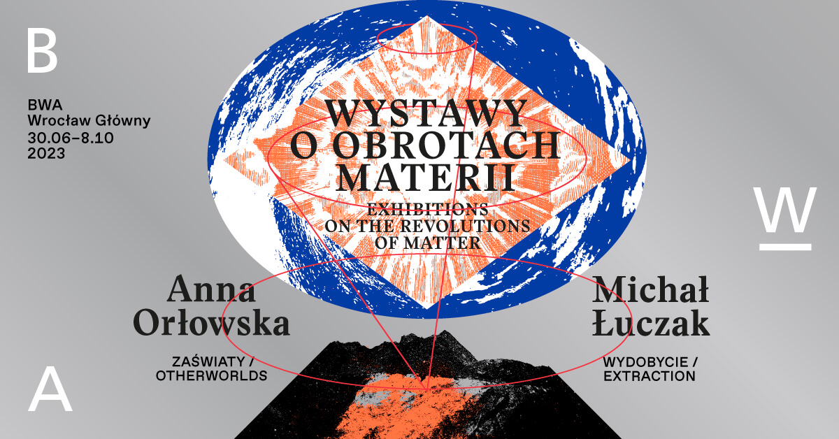 Graphics promoting the exhibition by Damian Nowak.